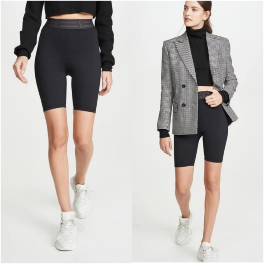 Good American Black Bike Shorts